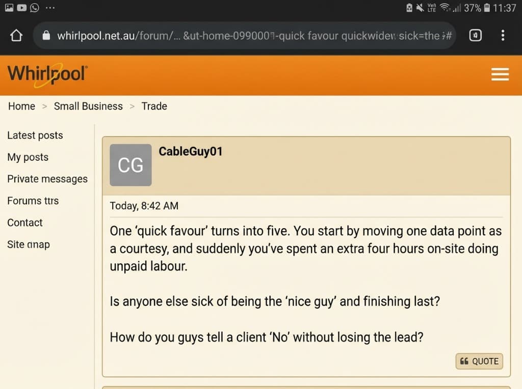 Whirlpool forum discussion about finishing last